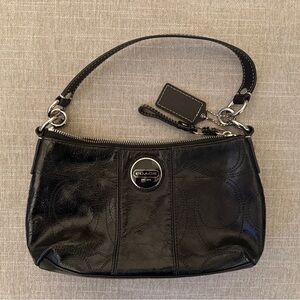COACH Signature Patent Leather Demi Handbag (F15141)